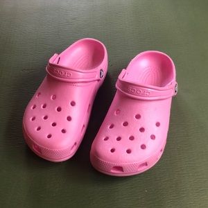 Pink Crocs